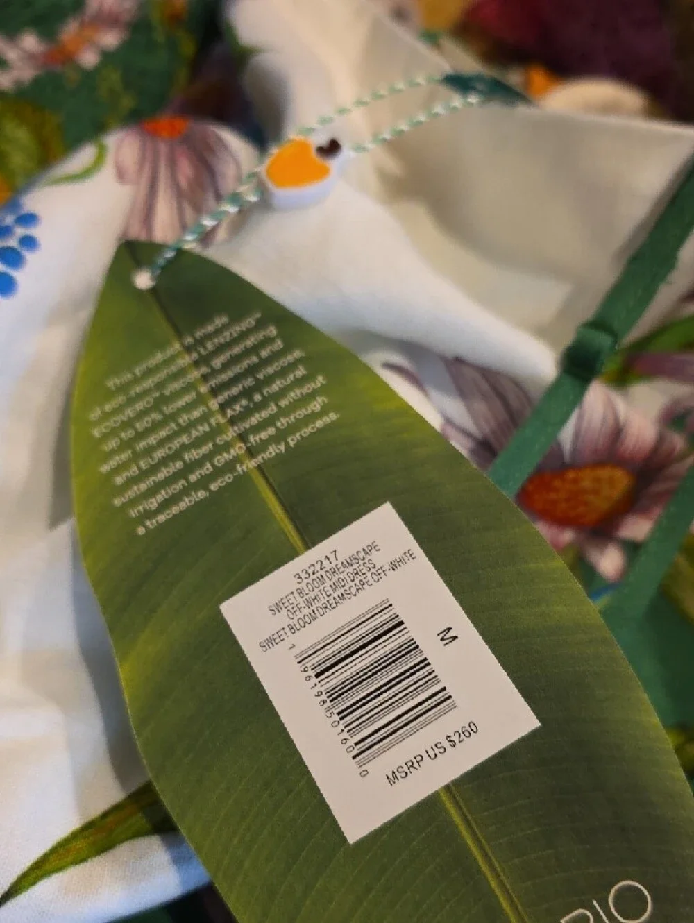 FARM Rio Sweet Bloom Dreamscape Linen Blend Midi Sundress. - Picture 6 of 6